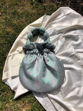 Load image into Gallery viewer, Pale Green Silk Scallop Handle Bag
