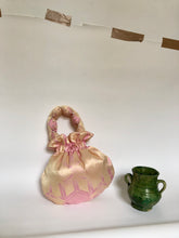 Load image into Gallery viewer, Champagne Pink Silk Scallop Handle Bag
